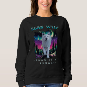 Blijf wilde Arctische Wolf Trui