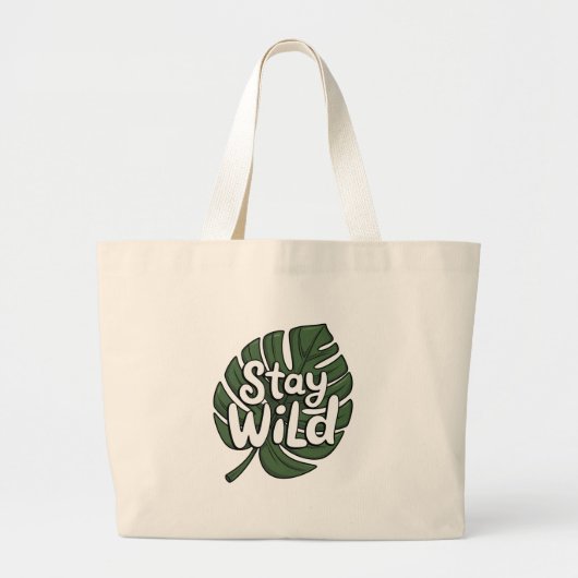Blijf Wilde Canvas tas (Voorkant)