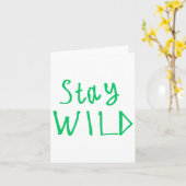 Blijf wilde Sticker 1 Kaart (Gele Bloem)