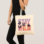 Blijf wilde zomer Canvas tas (Voorkant (product))