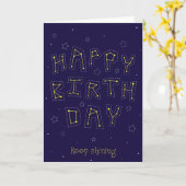 Blijf winkelen kaart (Gele Bloem)