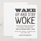 Blijf Woke, Campaign Meeting Point Kaart (Voorkant / Achterkant)