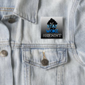 Blijf Woke Fist Textology Slang Button (In situ)