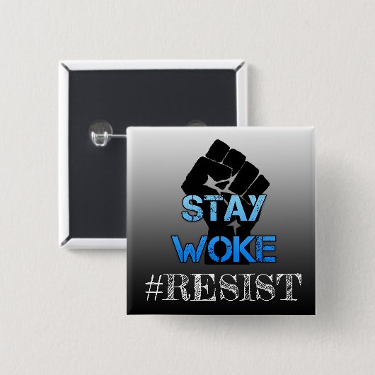 Blijf Woke Fist Textology Slang Button (Voorkant /achterkant)