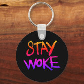 Blijf WOKE Sleutelhanger (Voorkant)