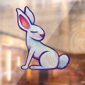 Blijf zacht lentekonijn raamsticker (Vel 2)