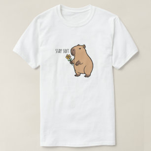 Blijf Zachte Capybara Illustratie dier  T-shirt