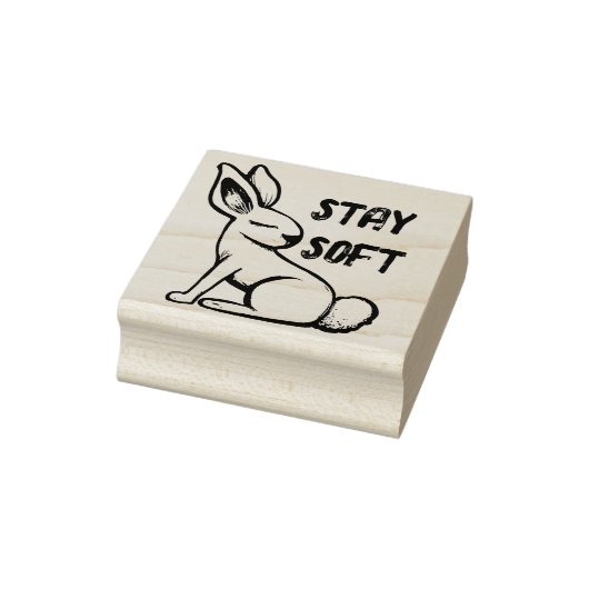 Blijf Zachte Lente Konijn Konijn Rubberstempel (Stempel)