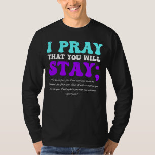 Blijf zelfmoordbewust Isaiah 4110 Christelijke Bij T-shirt