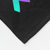 Blijf zelfmoordpreventie bewust van mensenlevens fleece deken (Hoek)