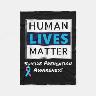 Blijf zelfmoordpreventie bewust van mensenlevens fleece deken