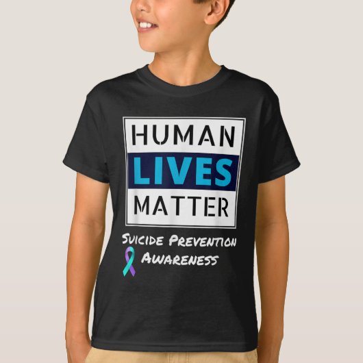 Blijf zelfmoordpreventie bewust van mensenlevens t-shirt (Voorkant)