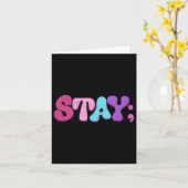 Blijf zelfmoordpreventie Bewustzijn Geestelijke Ge Kaart (Gele Bloem)