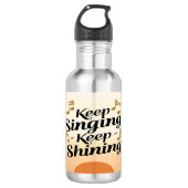 Blijf zingen Blijf glanzen water fles (Voorkant)