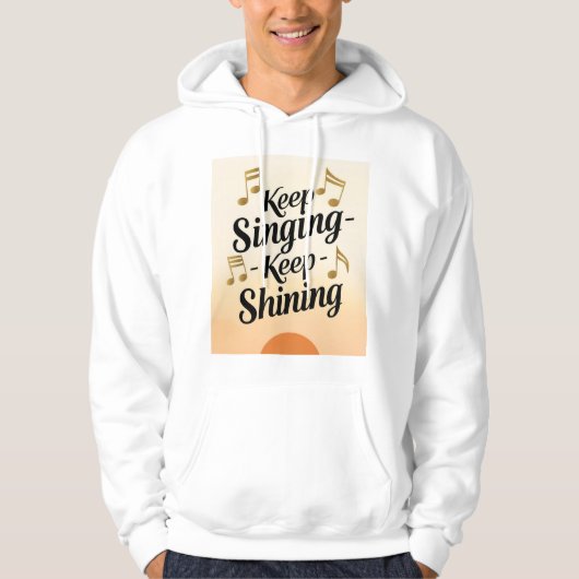 Blijf Zingen Blijf Schijnen Hoodie (Voorkant)
