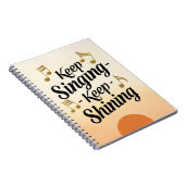 Blijf zingen Blijf stralen Notitieboek (Rechterzijde)