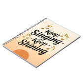 Blijf zingen Blijf stralen Notitieboek (Linkerzijde)