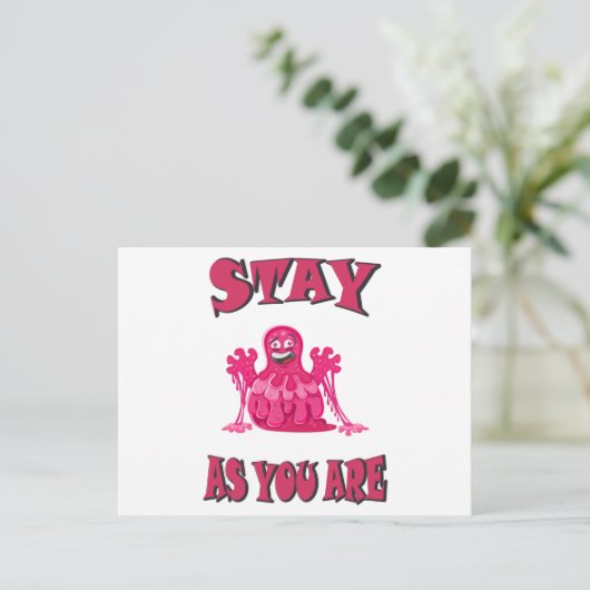 Blijf zoals je bent briefkaart (Staand voorkant)