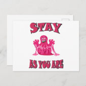 Blijf zoals je bent briefkaart (Voorkant / Achterkant)