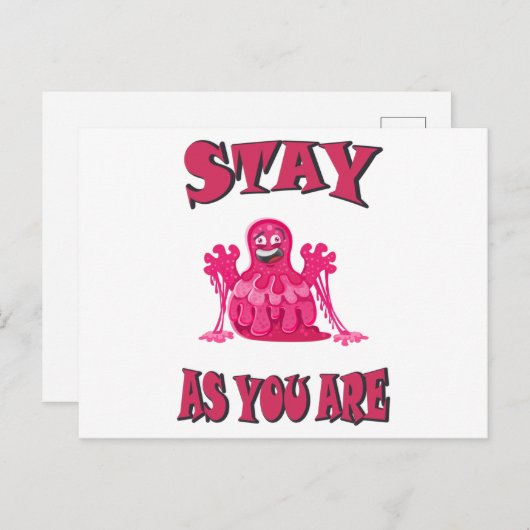 Blijf zoals je bent briefkaart (Voorkant / Achterkant)