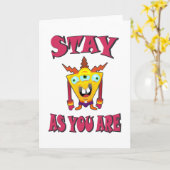 Blijf zoals je bent kaart (Gele Bloem)