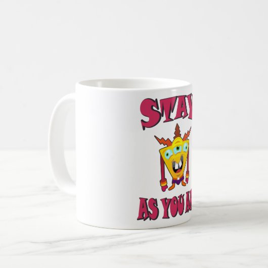 Blijf zoals je bent koffiemok (Voorkant links)