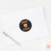 Blijf zoals je bent ronde sticker (Envelop)