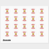 Blijf zoals je bent ronde sticker (Vel)