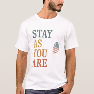 Blijf zoals je bent - vet offerte ontwerp t-shirt