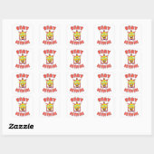 Blijf zoals je bent vierkante sticker (Vel)