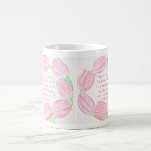 Blijf zoekend de Mok van de Manuscript van het Eer (Center)