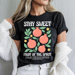Blijf Zoet Fruit Van De Geest Fruitige Granaatappe T-shirt