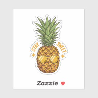 Blijf zoete ananas sticker