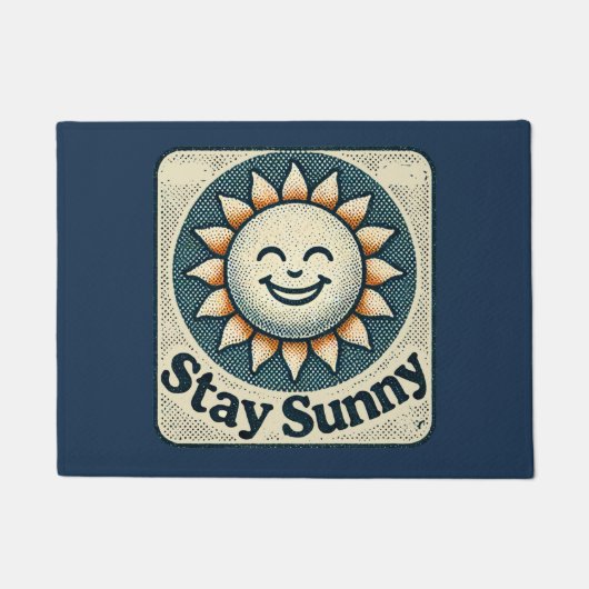 Blijf zonnig Happy Sunshine Deurmat (Voorkant)
