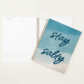 Blijf Zout - Abstracte Oceaan Planner Kustontwerp (Display)