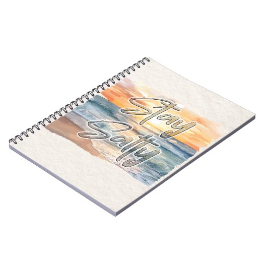 Blijf zout Sunset Beach Notitieboek (Linkerzijde)
