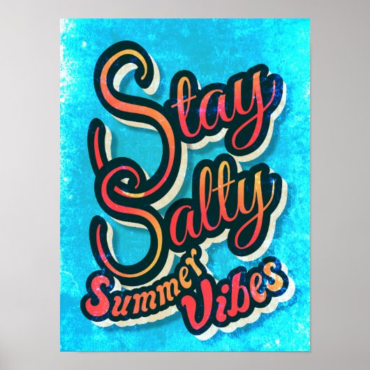 Blijf Zout Zomerstemming Poster (Voorkant)