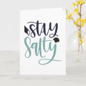 Blijf zoutig kaart (Gele Bloem)