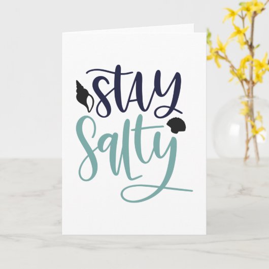 Blijf zoutig kaart (Gele Bloem)