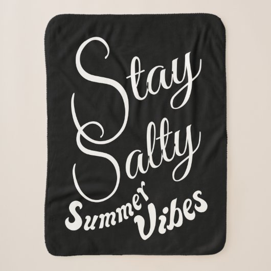Blijf Zouty Summer Vibes Sherpa Deken (Voorkant)