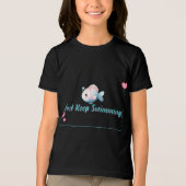 Blijf Zwemmen Axolotl Tri-Blend Shirt (Voorkant)