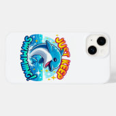 Blijf zwemmen Dolfijn Case-Mate iPhone Case (Achterkant (horizontaal))