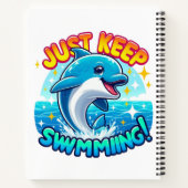 Blijf zwemmen Dolfijn Notitieboek (Achterkant)