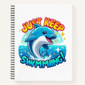 Blijf zwemmen Dolfijn Notitieboek (Voorkant)