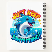 Blijf zwemmen Dolfijn Notitieboek (Achterkant)