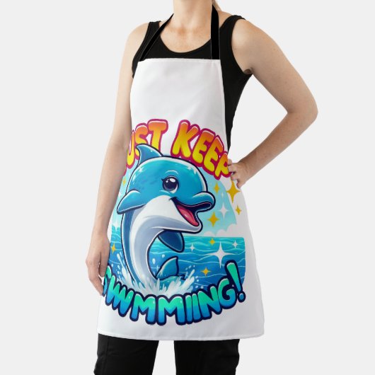 Blijf zwemmen Dolfijn Schort (Insitu)