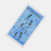 Blijf zwemmen, haaien servet (Hoek)