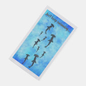 Blijf zwemmen, haaien servet (Hoek)