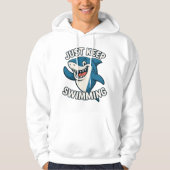 Blijf zwemmen hoodie (Voorkant)