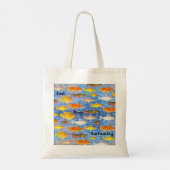 Blijf zwemmen in het Collectie van de visCanvas ta Tote Bag (Achterkant)
